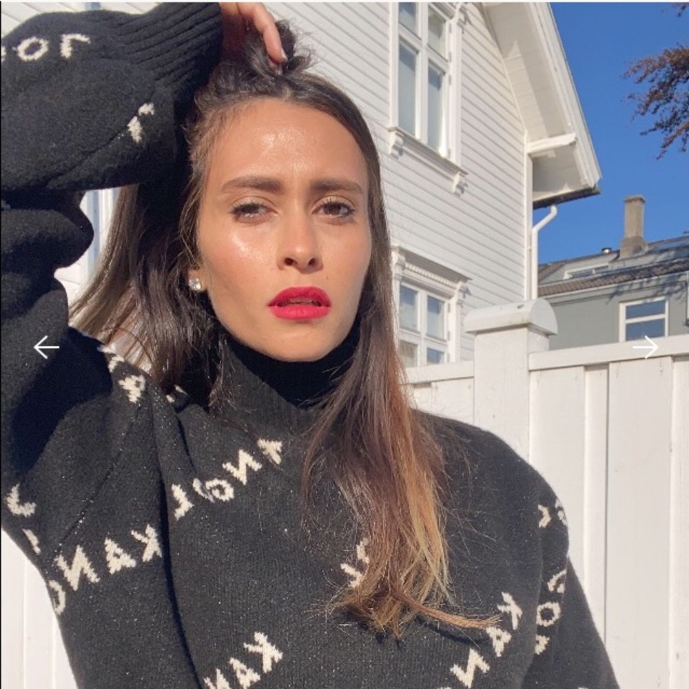 Kangol x H&M Black Logo Sweater XS NWT